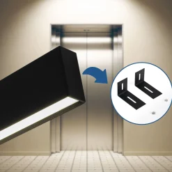 Accesorio para montaje en pared de luminaria lineal B9070