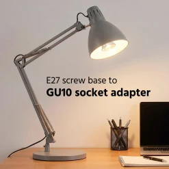 Adaptador conversor de rosca E27 a casquillo GU10