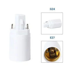 Adaptador para bombillas - De G24 a E27