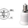 Adaptador rosca E14 a rosca E27