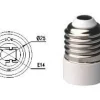 Adaptador rosca E27 a rosca E14
