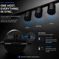 Altavoz Bluetooth para carril magnético de 5mm - 10W - 24V