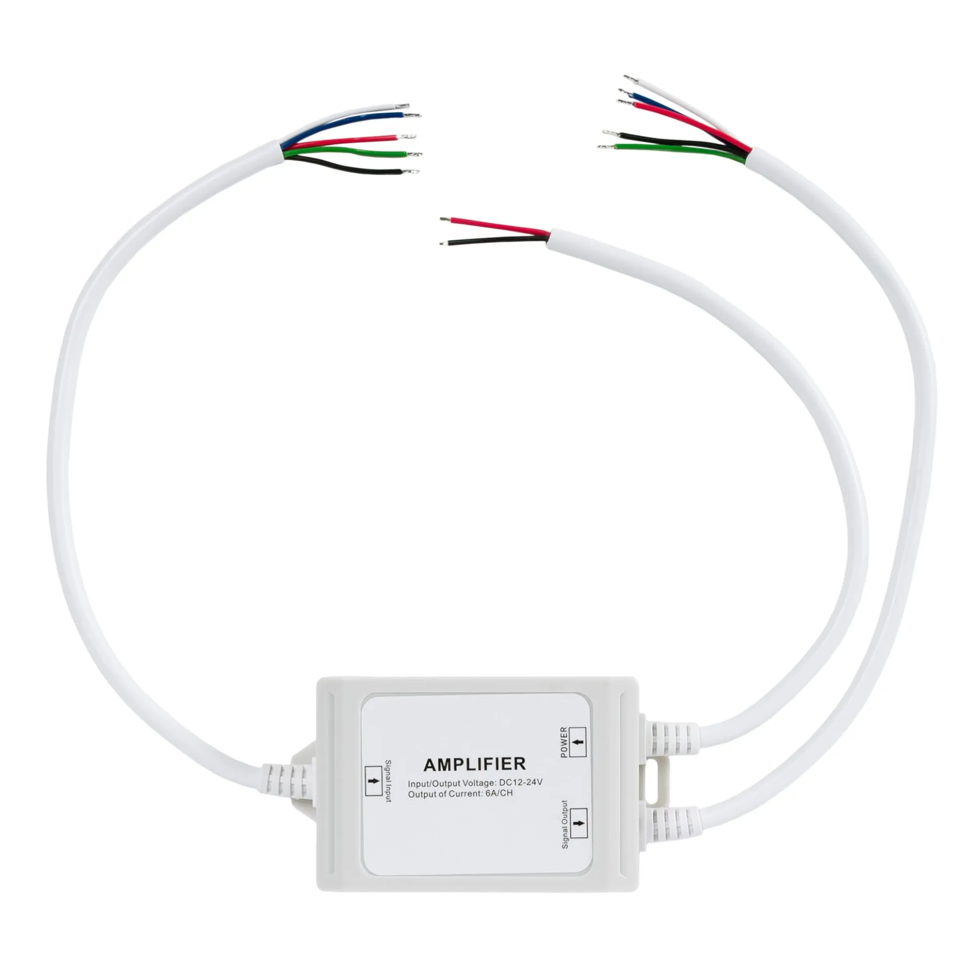 Amplificador de señal / Repetidor RGBW estanco 12-24V DC - 6A/canal - IP67