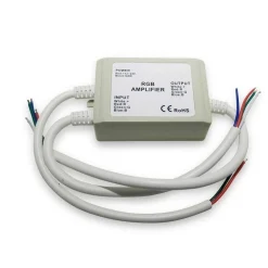 Amplificador de señal / Repetidor RGB estanco 12-24V DC - 4A/canal