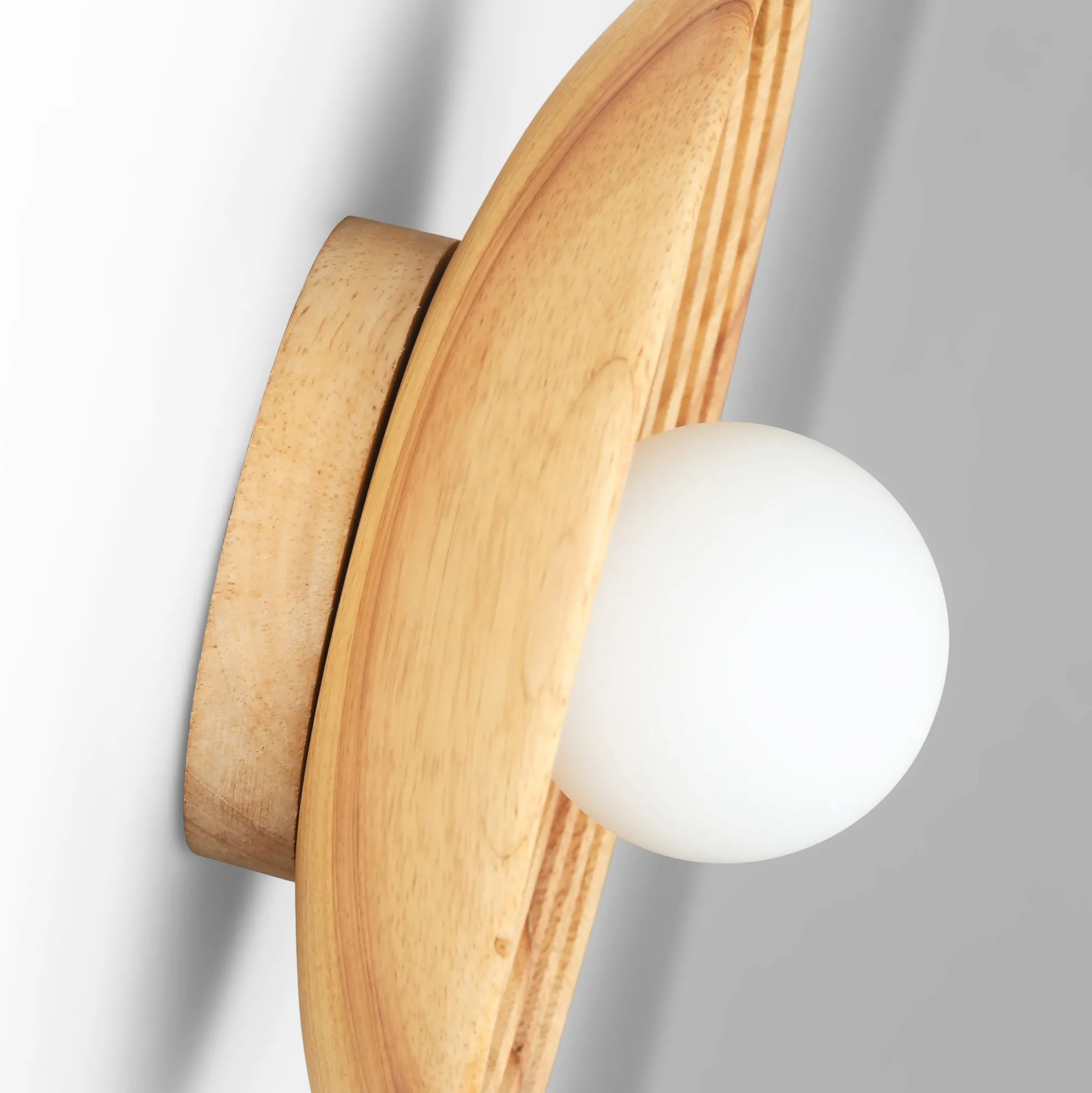 Aplique de diseño en madera "RIANNE" - G9 - Ø28cm