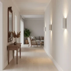Aplique de escayola o yeso de pared  "LINDA" 2xGU10
