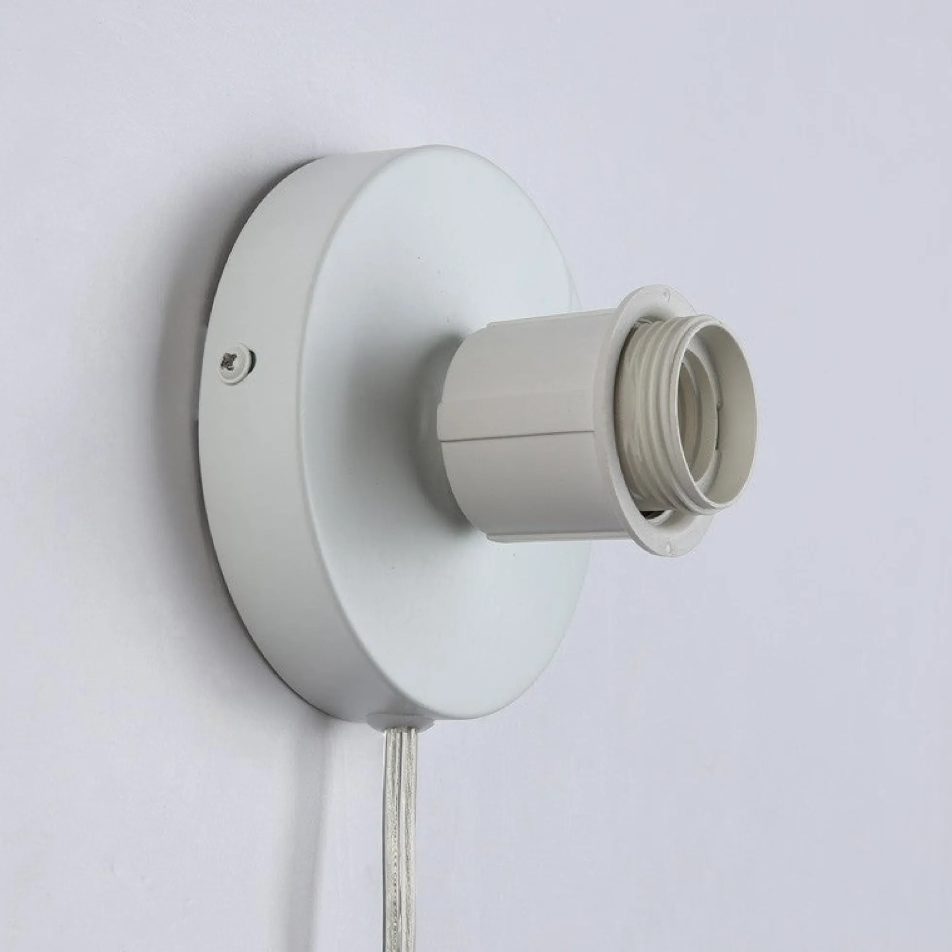Aplique de mimbre con enchufe "Round"