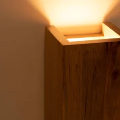 Aplique de pared bidireccional madera 