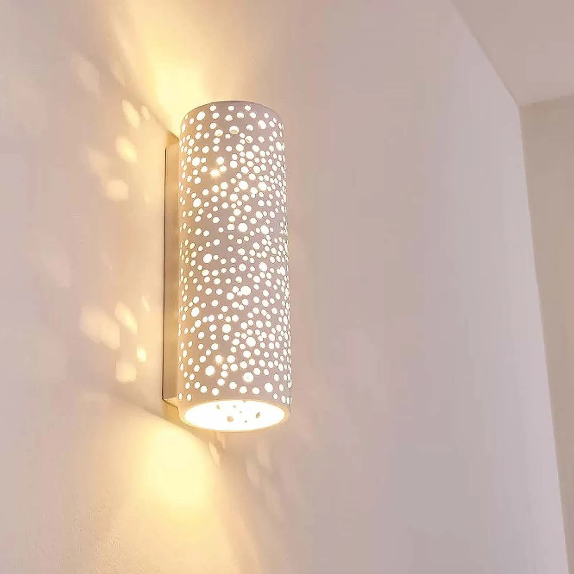 Aplique de pared bidireccional en escayola "COMB" - 2 x E14