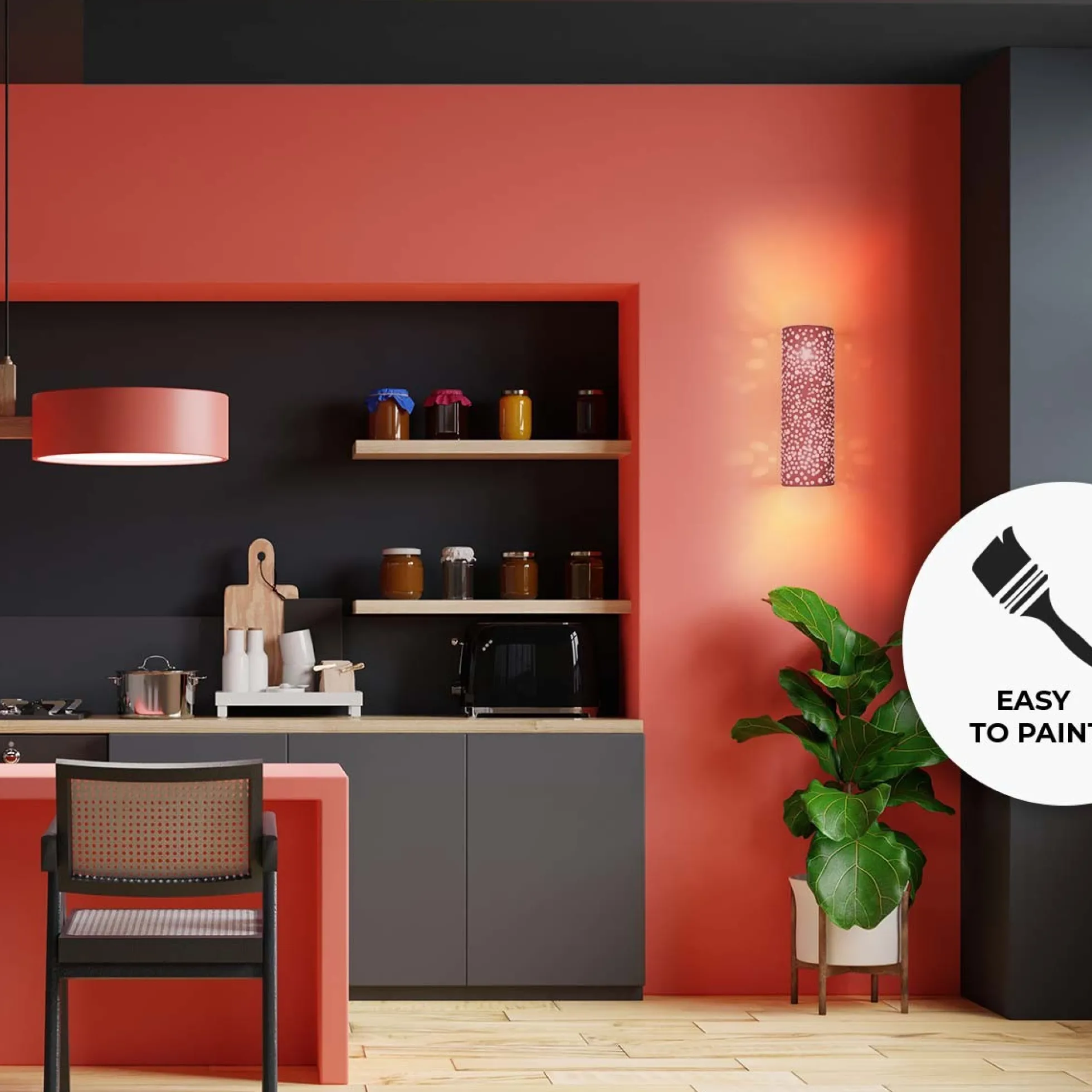 Aplique de pared bidireccional en escayola "COMB" - 2 x E14