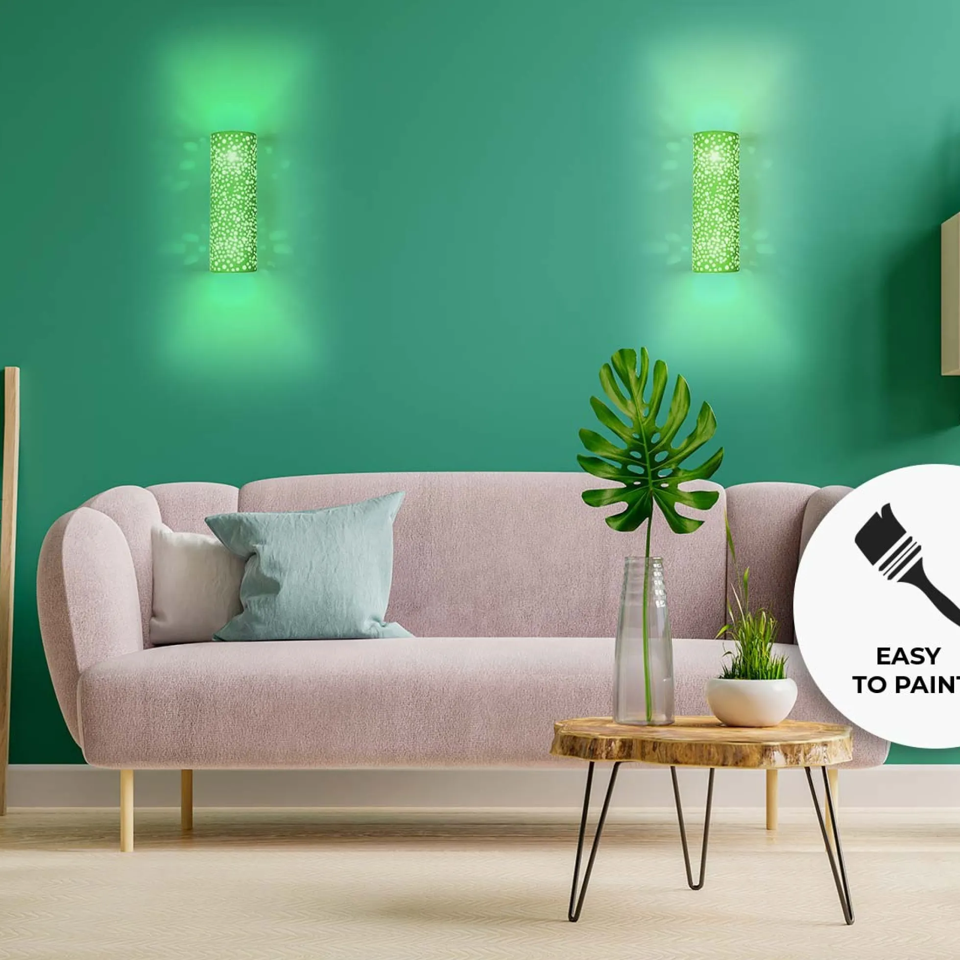 Aplique de pared bidireccional en escayola "COMB" - 2 x E14