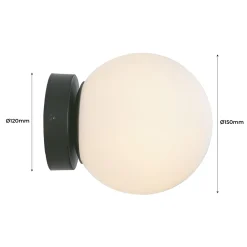 Aplique de pared bola cristal