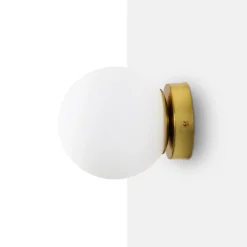 Aplique de pared bola cristal