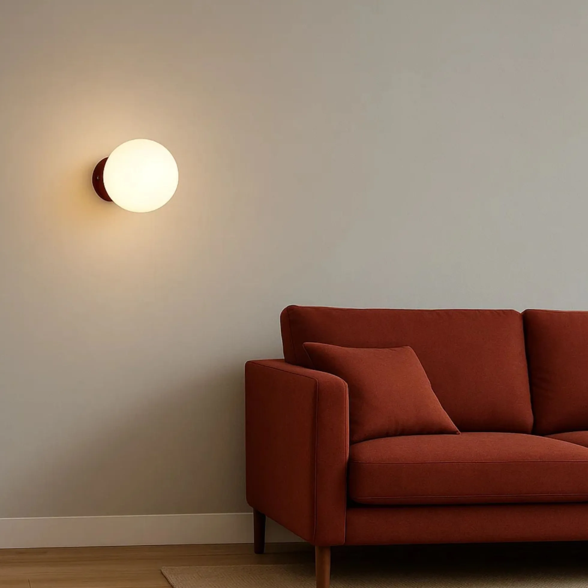 Aplique de pared bola cristal "Rober"