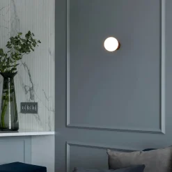 Aplique de pared bola cristal