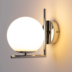 Aplique de pared bola cristal