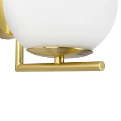 Aplique de pared bola cristal