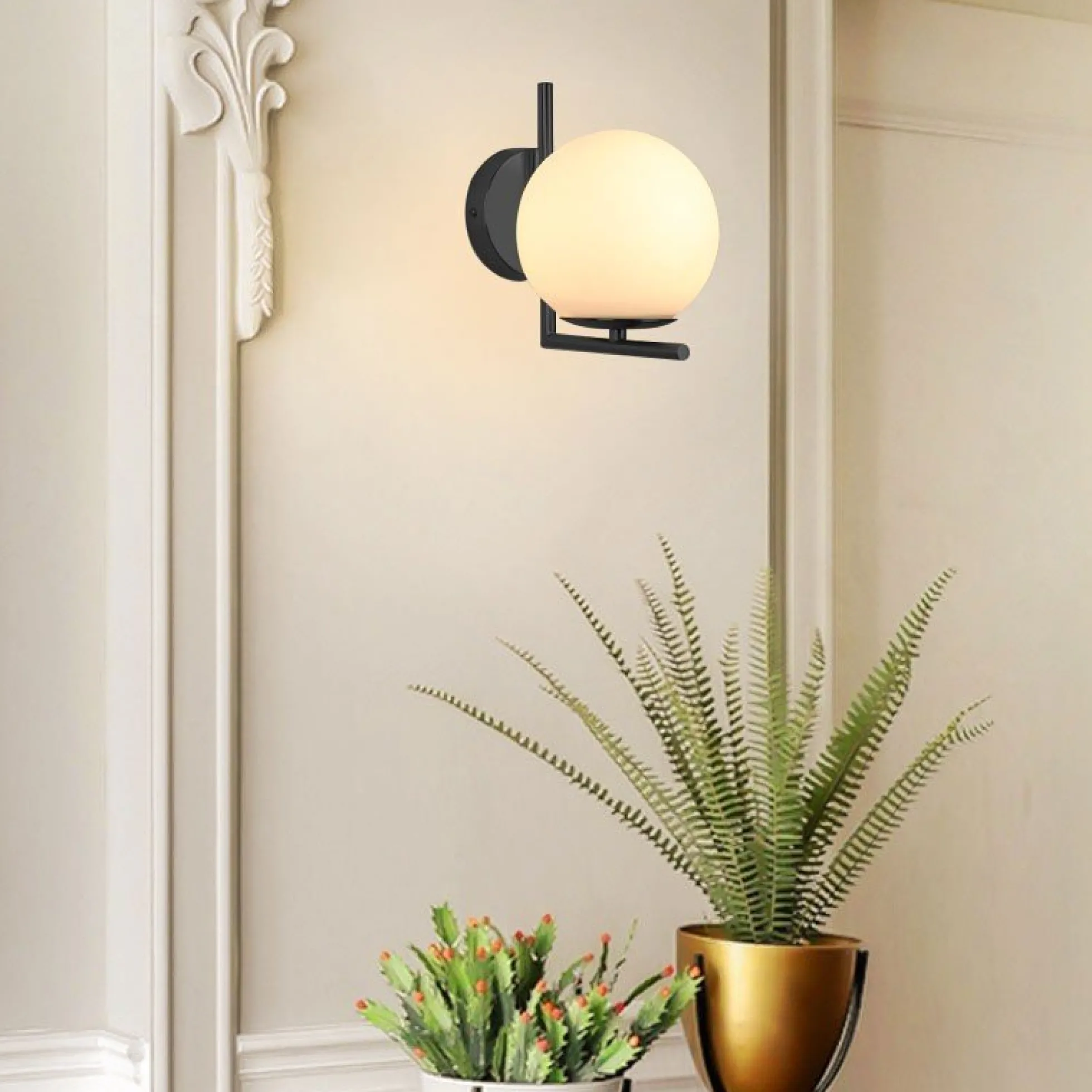 Aplique de pared bola cristal "Margaret"