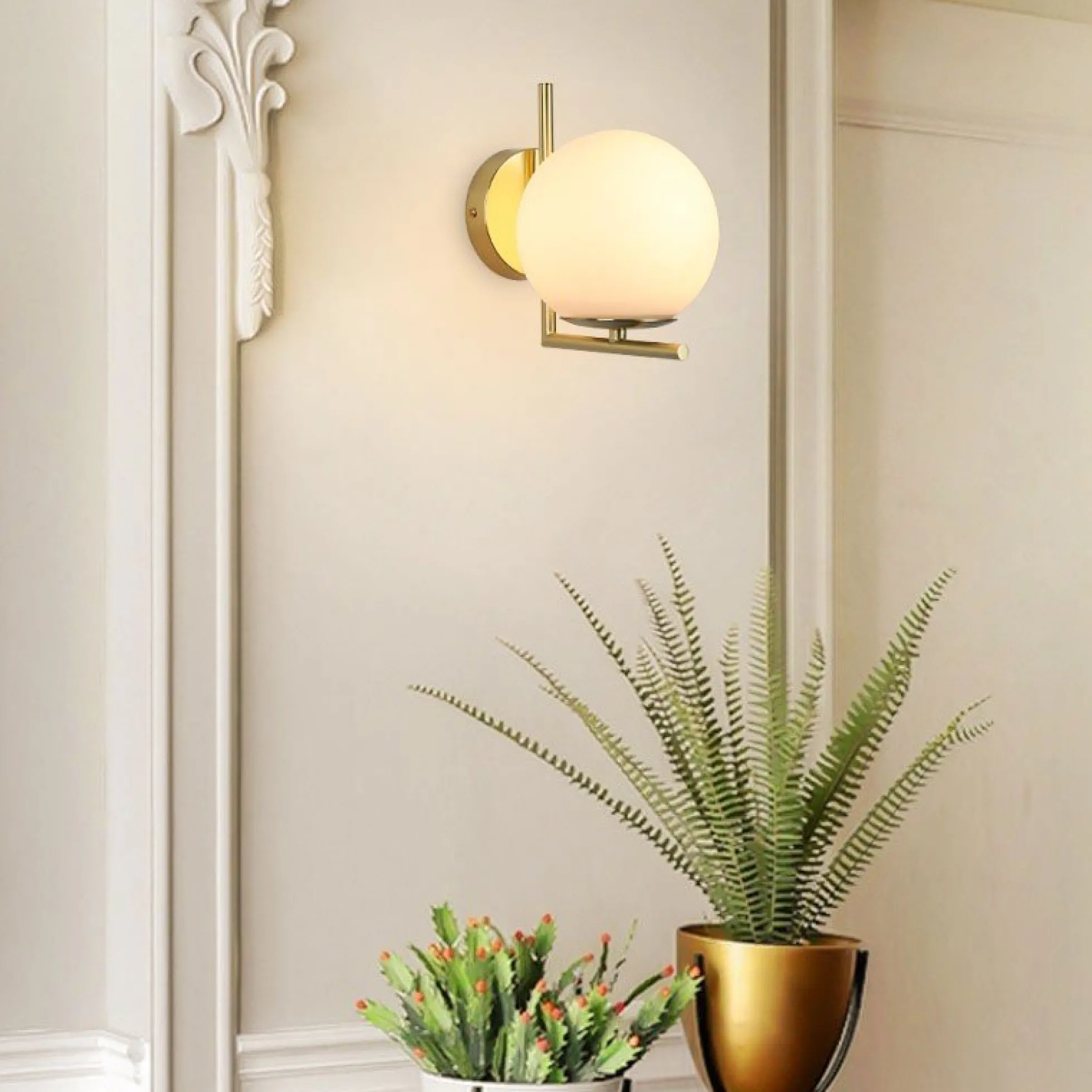 Aplique de pared bola cristal "Margaret"