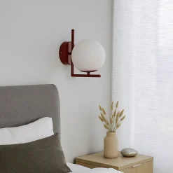 Aplique de pared bola cristal