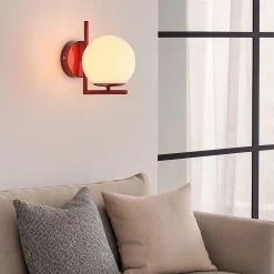 Aplique de pared bola cristal