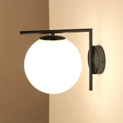 Aplique de pared bola cristal