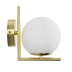 Aplique de pared bola cristal