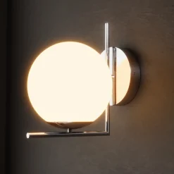 Aplique de pared bola cristal