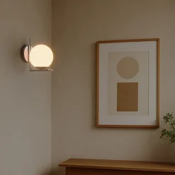 Aplique de pared bola cristal