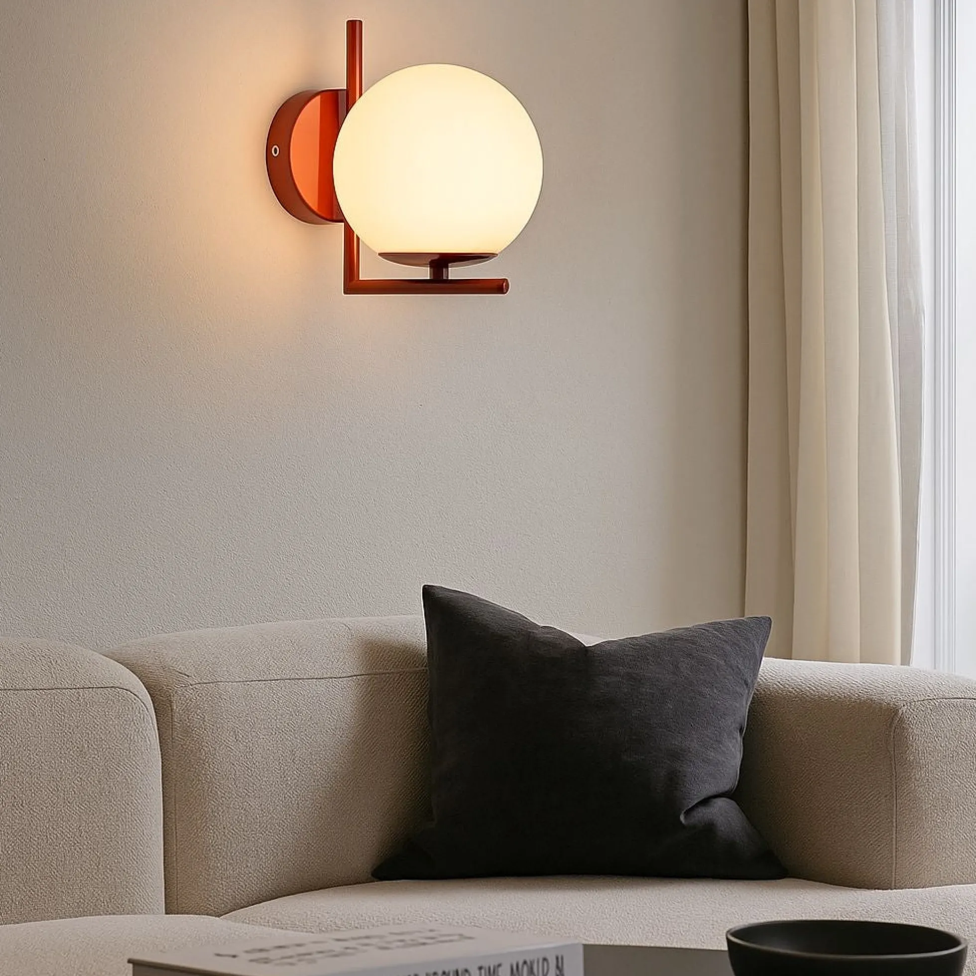 Aplique de pared bola cristal "Margaret"