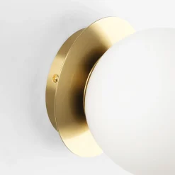 Aplique de pared bola cristal
