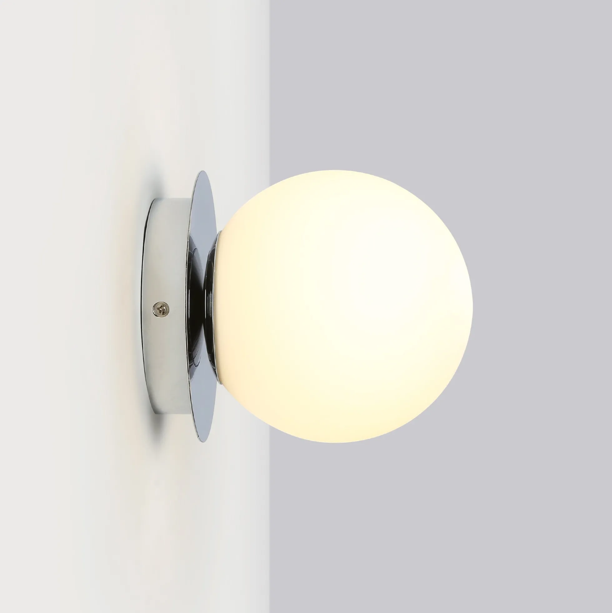 Aplique de pared bola cristal "ARCE" - E27 - Ø 15cm