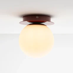 Aplique de pared bola cristal
