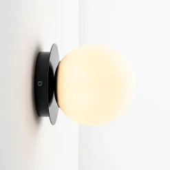 Aplique de pared bola cristal