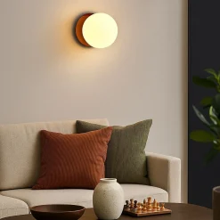Aplique de pared bola cristal