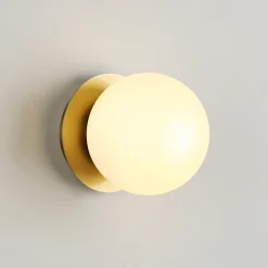 Aplique de pared bola cristal