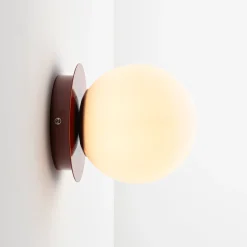 Aplique de pared bola cristal