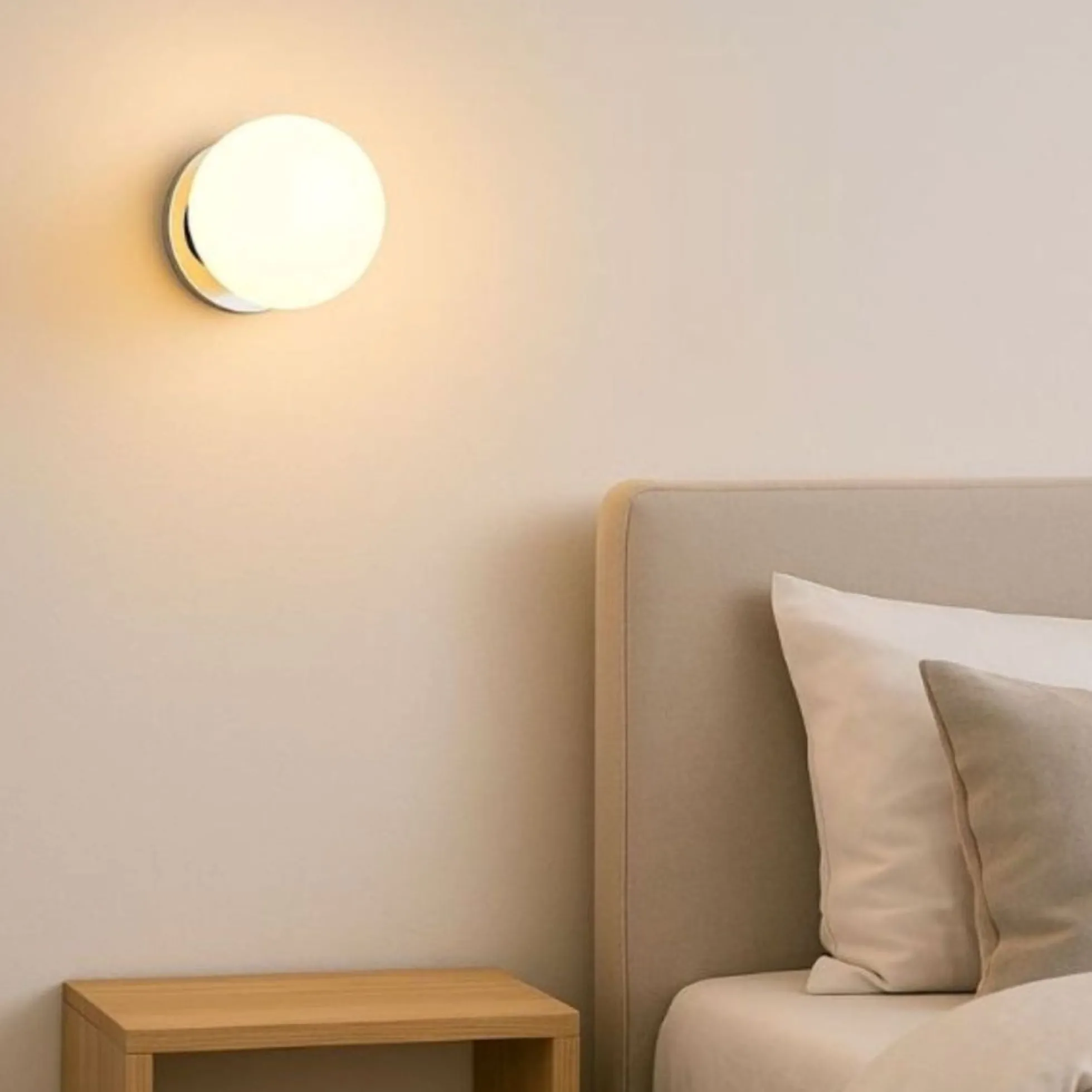 Aplique de pared bola cristal "ARCE" - E27 - Ø 15cm