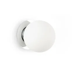 Aplique de pared bola cristal