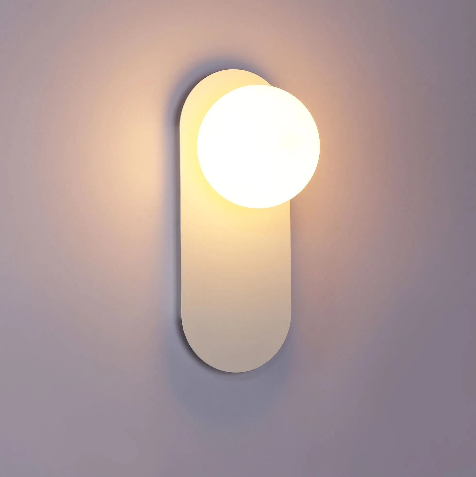Aplique de pared bola cristal "Brian" - E27