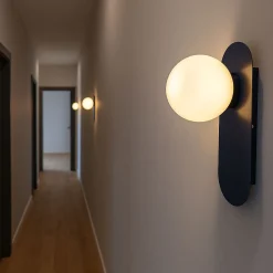 Aplique de pared bola cristal