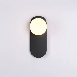 Aplique de pared bola cristal