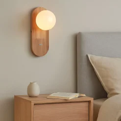 Aplique de pared bola cristal
