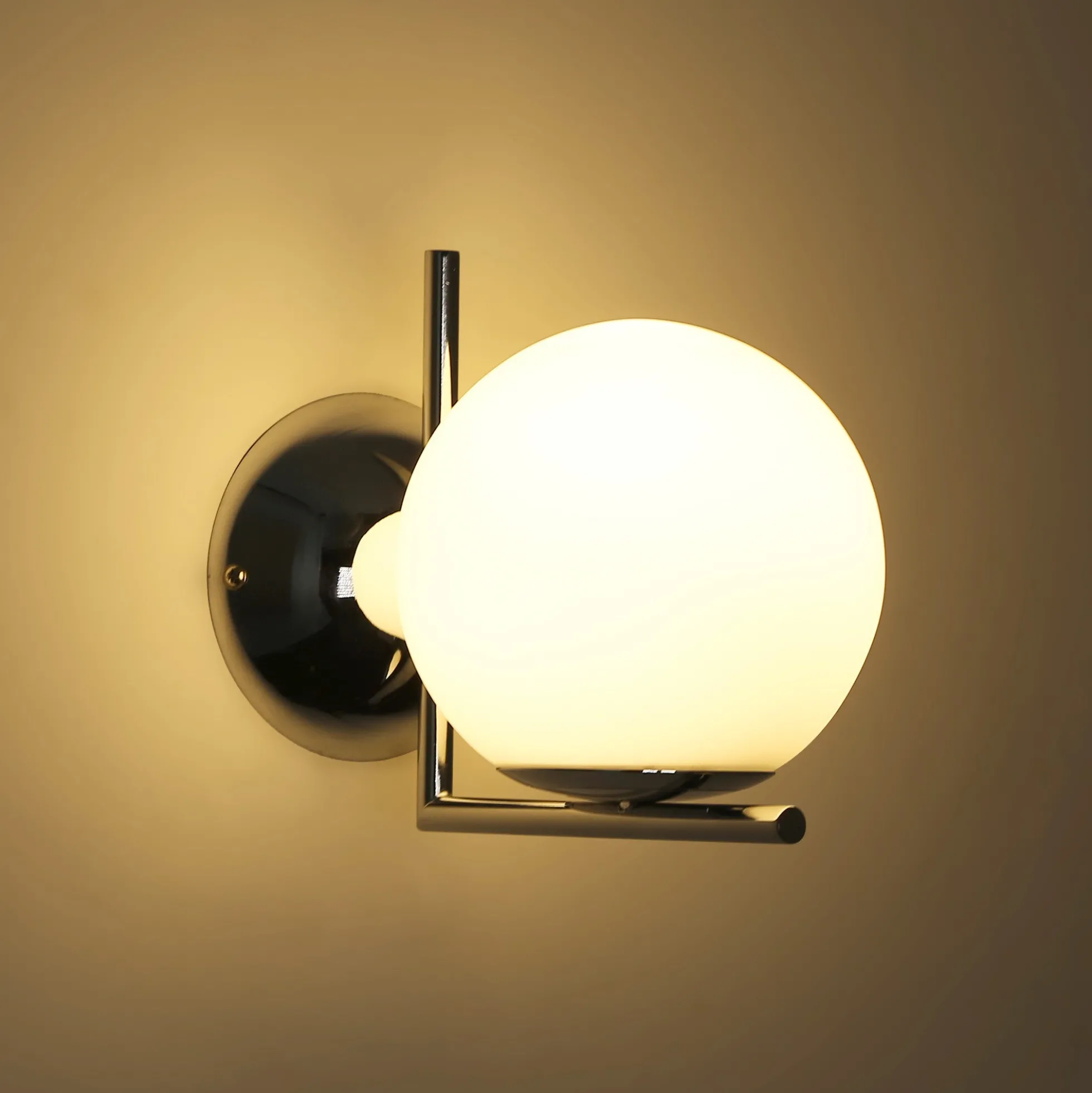 Aplique de pared bola cristal "ATOM" - E27 - Ø 15cm
