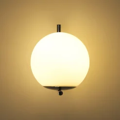 Aplique de pared bola cristal