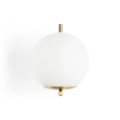 Aplique de pared bola cristal