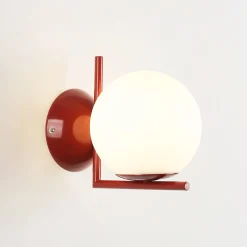 Aplique de pared bola cristal