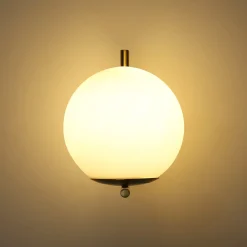 Aplique de pared bola cristal
