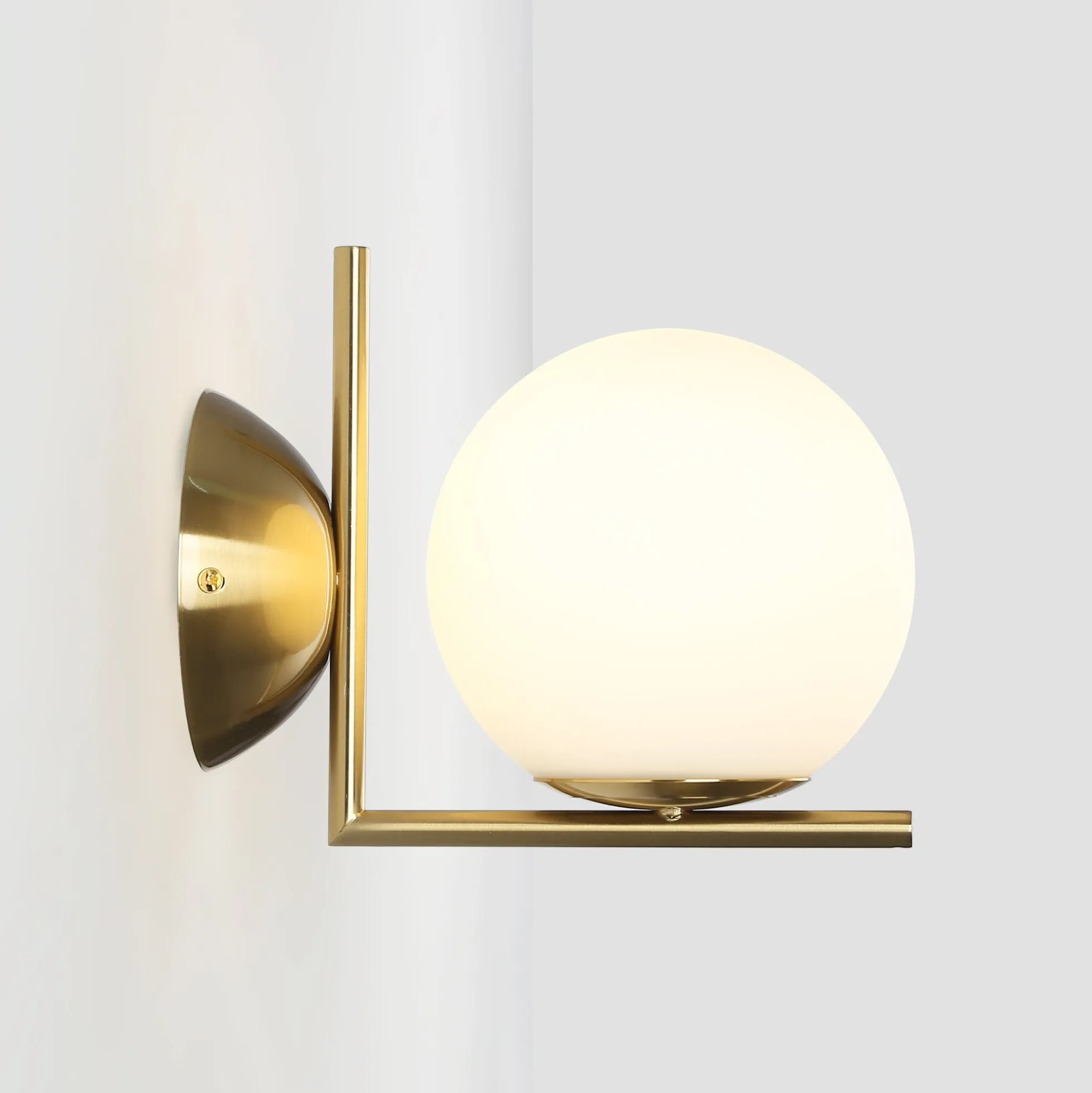 Aplique de pared bola cristal "ATOM" - E27 - Ø 15cm