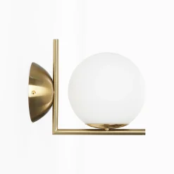 Aplique de pared bola cristal